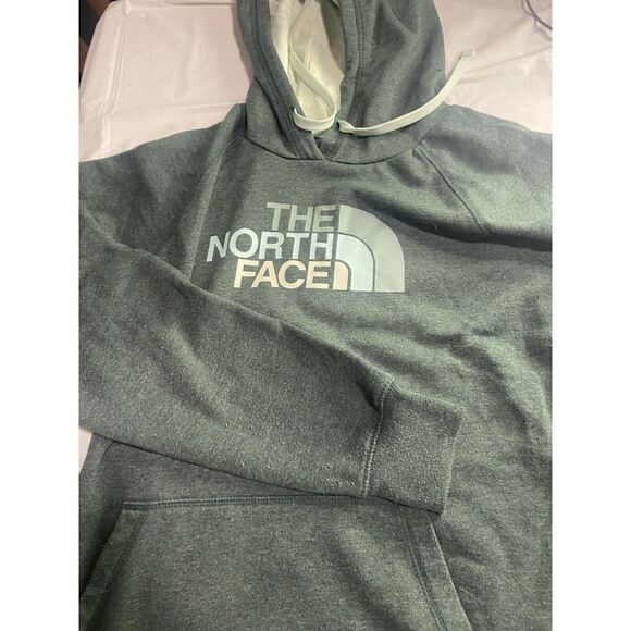 Women's The North Face Green Hoodie With Kangaroo Pocket-Size L-Very‎ Soft - Picture 1 of 15